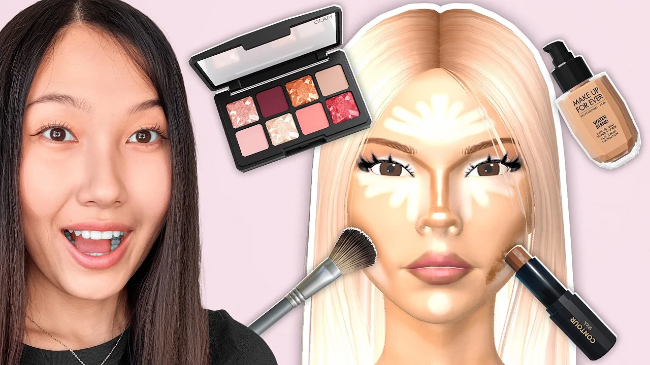 YouTube cover thumbnail for ROBLOX MAKEUP MANIA